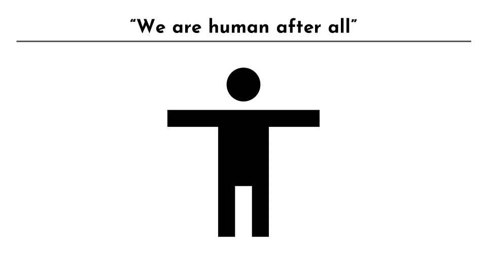 Diapositiva para razonar que si somos personas, el icono para representar la accesibilidad universal debe de ser un ser humano