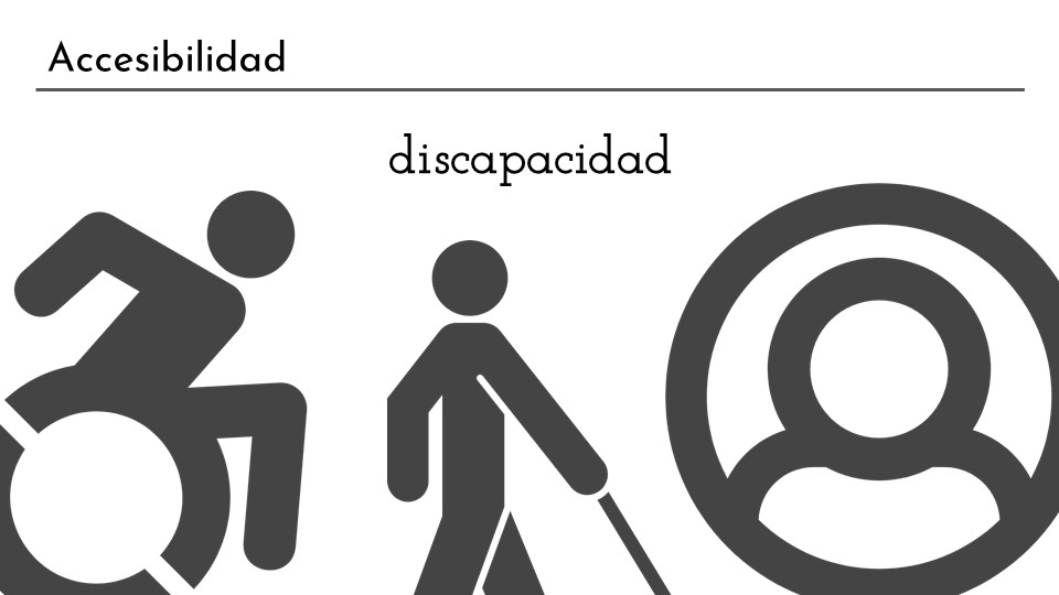 Diapositiva sobre posibles tipos de discapacidad