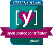 Insignia Yoast Care Fund, Open Source Contributor otorgada a Vicent